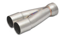 Vibrant 2-1 SS Merge Collectors (1-7/8in Inlet Slipover ID 2-1/4in Outlet OD) - Sold Individually-2