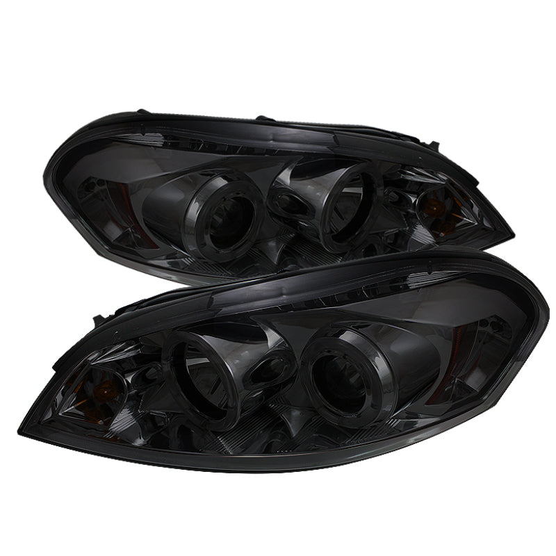 Spyder Chevy Impala 06-13 Projector Headlights LED Halo LED Smke PRO-YD-CHIP06-HL-SM - 0