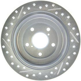 StopTech Select Sport 98-08 Subaru Forester Slotted and Drilled Left Rear Rotor - 0
