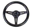 NRG Classic Wood Grain Steering Wheel (310mm) Black Sparkle w/Blk 3-Spoke Center-3