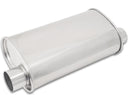 Vibrant StreetPower Oval Muffler 5in x 9in x 15in - 2.5in inlet/outlet (Offset-Offset Same Side)-2