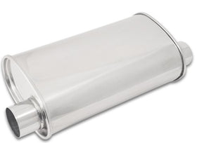 Vibrant StreetPower Oval Muffler 5in x 9in x 15in - 2.5in inlet/outlet (Offset-Offset Same Side) - 0