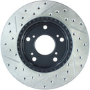 StopTech 02-06 Acura RSX Slotted & Drilled Left Front Rotor-3