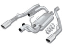 Borla 09-13 Dodge RAM 1500 5.7L CC/SB w/Fact Sngl Exhaust C/B 3x2.5in Single Round Rolled Split Rear-2