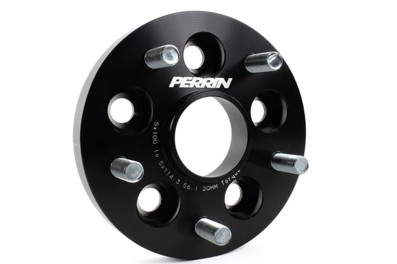 PERRIN Subaru/Toyota/Scion 20mm Wheel Adapter (Bolt-On Type) 5x100 to 5x114.3 w/56mm Hub - Pair
