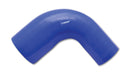 Vibrant 4 Ply Reinforced Silicone 90 degree Transition Elbow - 2.5in I.D. x 3in I.D. (BLUE)-2