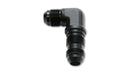 Vibrant -6AN Bulkhead Adapter 90 Degree Elbow Fitting - Anodized Black Only-2