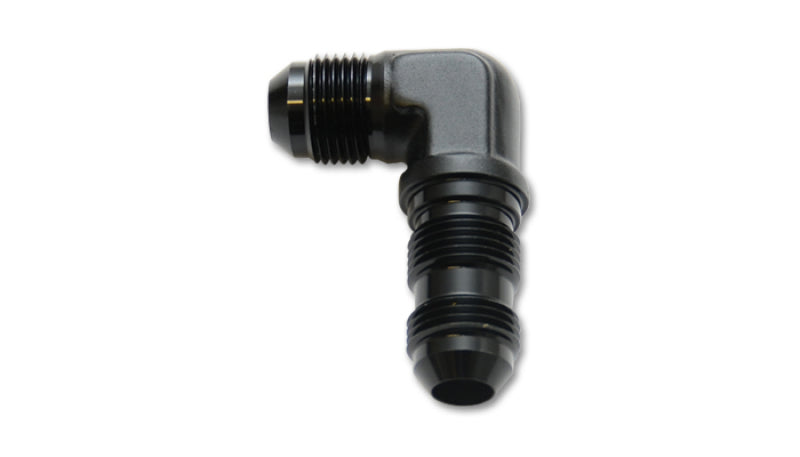 Vibrant -12AN Bulkhead Adapter 90 Degree Elbow Fitting - Anodized Black Only - 0