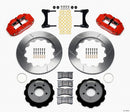 Wilwood Narrow Superlite 6R Front Hat Kit 14.00in Red 93-96 Mazda RX7-2
