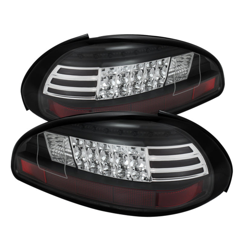 Spyder Pontiac Grand Prix 97-03 LED Tail Lights Black ALT-YD-PGP97-LED-BK - 0