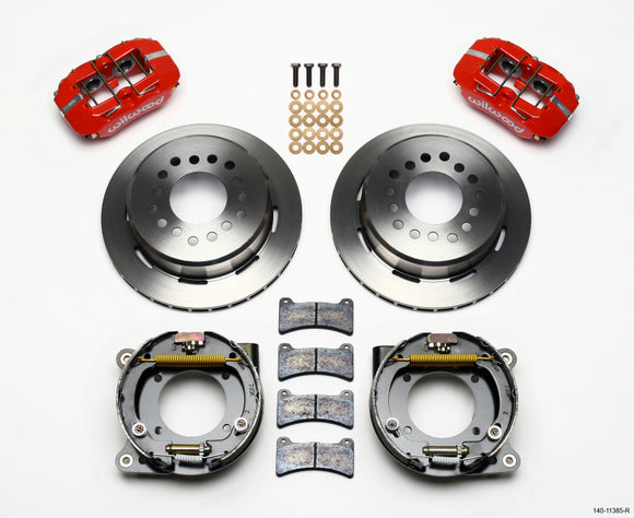 Wilwood Dynapro Low-Profile 11.00in P-Brake Kit - Red Chevy C-10 2.42 Offset 5-lug