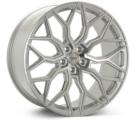 Vossen HF-2 22X10.5 / 5X120 / ET38 / Deep / 72.56 - Silver Polished Wheel