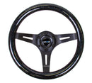 NRG Classic Wood Grain Steering Wheel (310mm) Black Sparkle w/Blk 3-Spoke Center-4