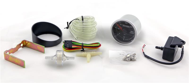 Turbosmart Vaccum/Boost Gauge 30psi 52mm - 2 1/16 (Stepper Motor) - 0
