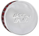 K&N Steel Base Chrome Top Crankcase Vent Filter 1/2in. Vent / 2in. OD / 1-1/2in. Height-3