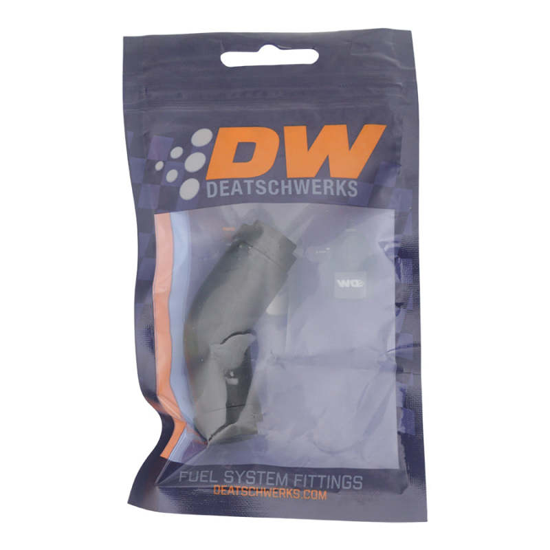 DeatschWerks 3/8in Female EFI Quick Connect to 3/8in Female EFI Quick Connect - Anodized Matte Black - 0