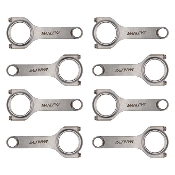 Manley Chevrolet LS 6.125 Length H Tuff Series Connecting Rod Set w/ ARP 2000 Bolts