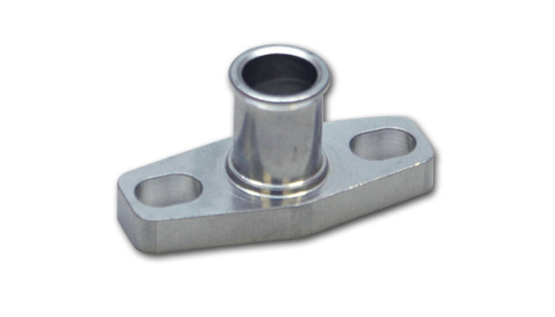 Vibrant Billet AL Oil Drain Flange w/ integrated 5/8in Male Neck T3 T3/T4 T04 GT40-GT55 BB Turbos - 0