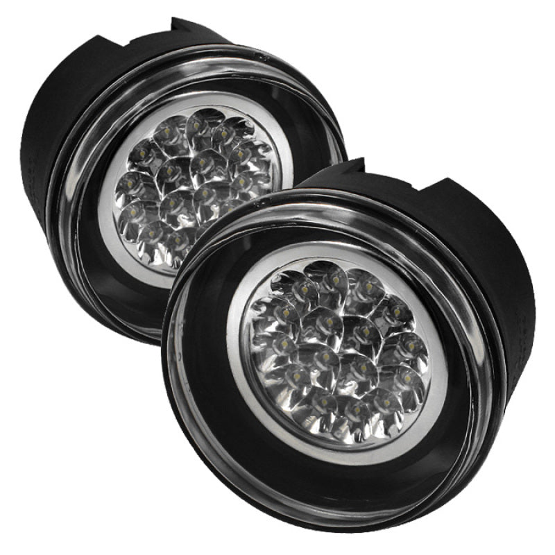 Spyder Jeep Grand Cherokee 05-09/Commander 06-08 LED Fog Lights w/Switch Clear FL-LED-JGC05-C - 0