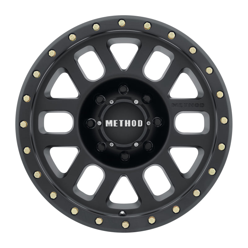 Method MR309 Grid 17x8.5 0mm Offset 8x6.5 130.81mm CB Matte Black Wheel - 0