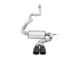 AWE Tuning Ford Focus ST Touring Edition Cat-Back Exhaust - Resonated - Diamond Black Tips - 0