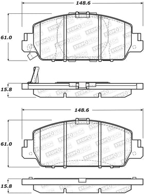 StopTech Street Performance 13-15 Honda Accord EX/EXL Front Brake Pads - 0