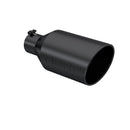 MBRP Universal Tip 8in O.D. Rolled End 4in inlet 18in length Black-2