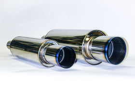 HKS Universal Stainless Hi Power 130mm Titanium Muffler - 0