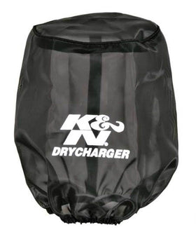 K&N Drycharger Air Filter Wrap Round Tapered Black 5.375in Base ID x 4.375in Top ID x 7 H - 0