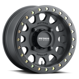 Method MR401 UTV Beadlock 15x6 / 5+1/49mm Offset / 5x4.5 / 72mm CB Matte Black Wheel