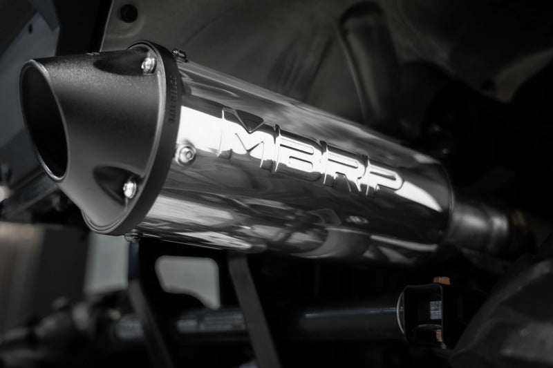 MBRP 2015 Polaris Hawkeye 325/Sportsman ETX 5in Single Slip-On Performance Series Exhaust - 0