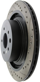 StopTech Infiniti G37 / Nissan 370Z SportStop Slotted & Drilled Rear Left Rotor-13