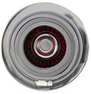 K&N Universal Air Filter Chrome Round Tapered Red - 4in Flange ID x 1.125in Flange Length x 5.5in H-18