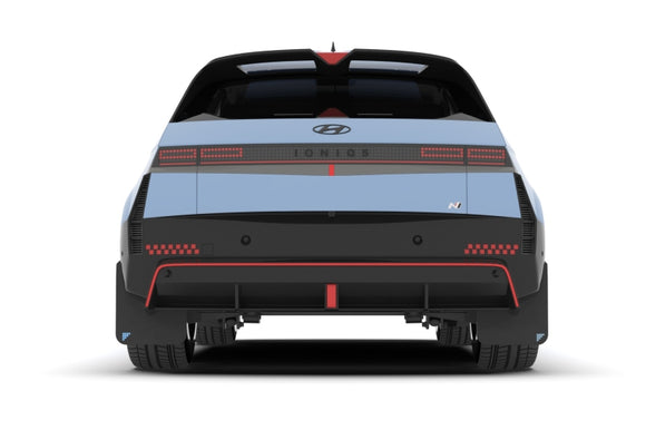 Rally Armor 25-26 Hyundai Ioniq 5 N Black UR Mud Flap Silver Battery Logo