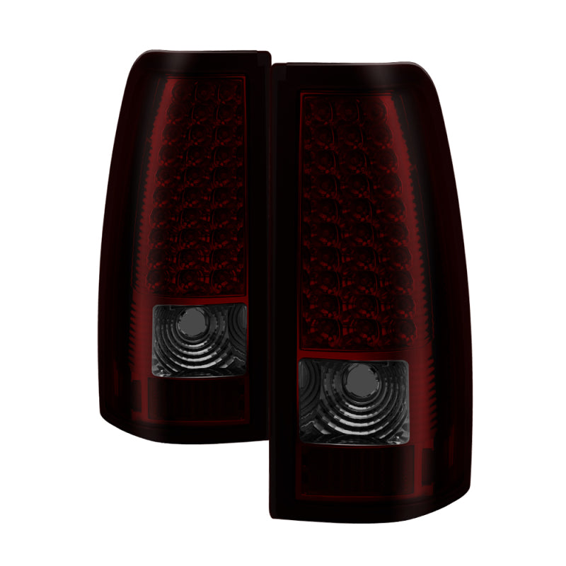 Xtune Chevy Silverado 1500/2500/3500 99-02 LED Tail Lights Red Smoke ALT-ON-CS99-LED-RS - 0