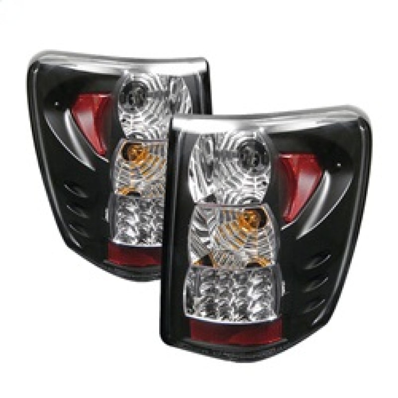 Spyder Jeep Grand Cherokee 99-04 LED Tail Lights Version 2 Black ALT-YD-JGC99-LED-BK-G2 - 0