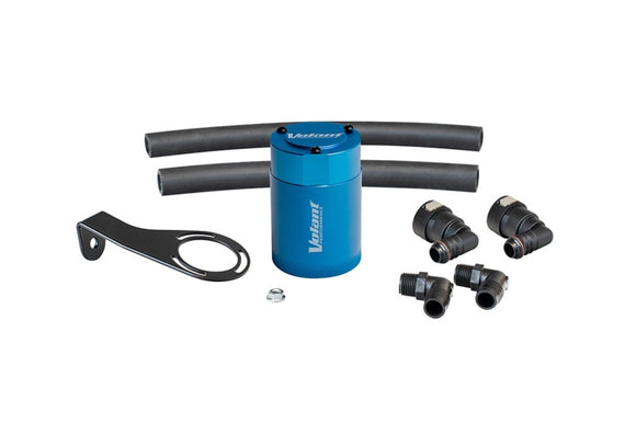 Volant 21-25 Ford Bronco 2.7L Turbo Auto 3oz Aluminum Oil Catch Can w/Mounting Bracket - Blue