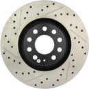 StopTech 05-06 Audi A4 Quattro/ 02-04 A6 Quattro / 99-02 S4 Front Right Slotted & Drilled Rotor-7