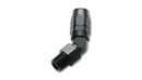 Vibrant -10AN Male NPT 45Degree Hose End Fitting - 3/8 NPT-2