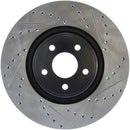 StopTech 14+ Ford Focus ST w/ 335mm Brakes Front Left Slotted & Drilled Rotor-1