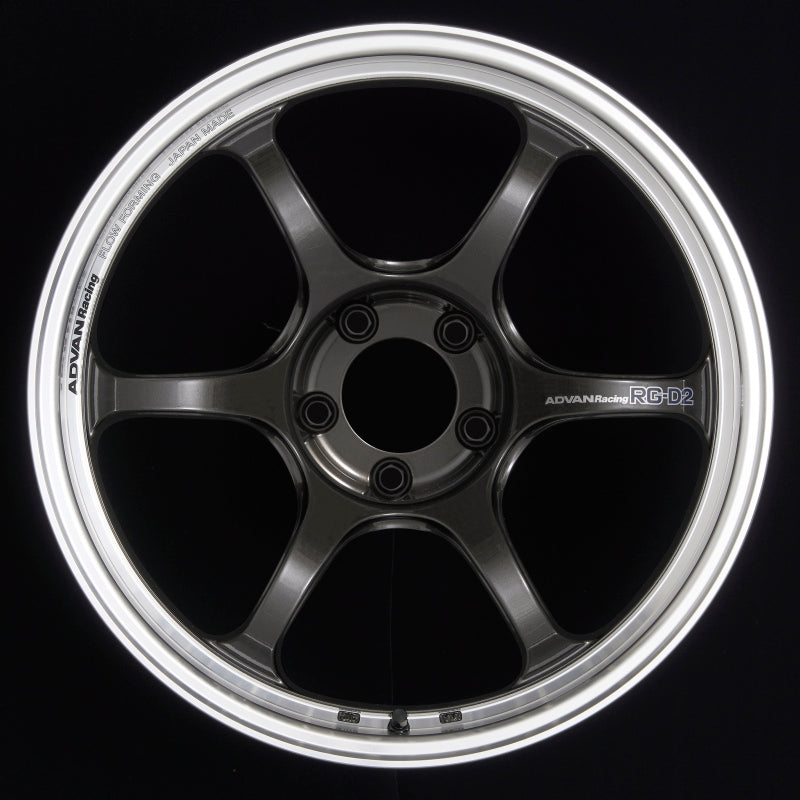 Advan RG-D2 18x9.5 +35 5-114.3 Machining & Black Gunmetallic Wheel - 0