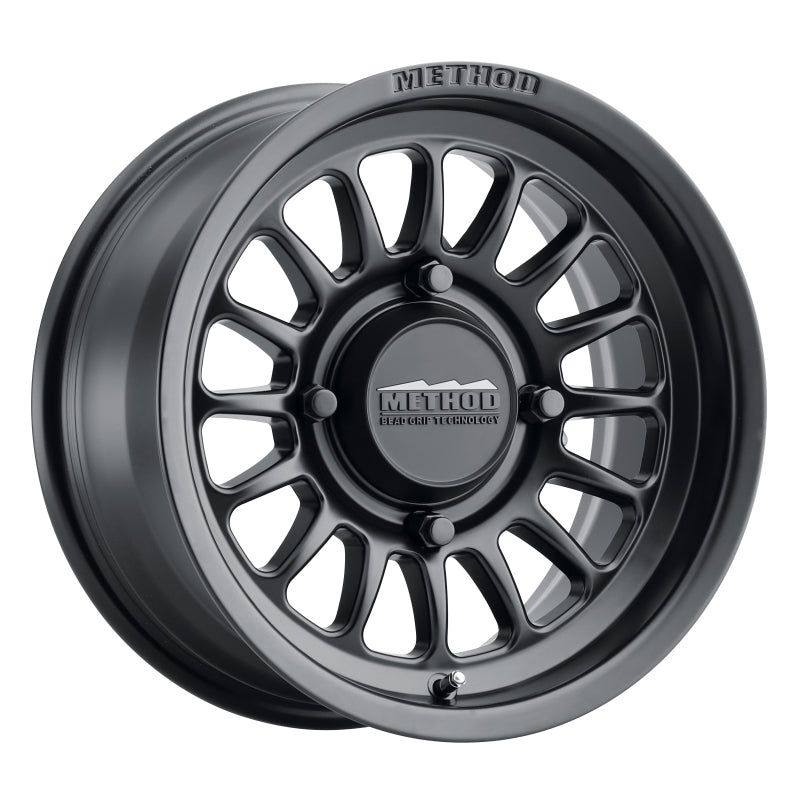 Method MR411 Bead Grip 14x7 / 4+3/13mm Offset / 4x156 / 132mm CB Matte Black Wheel - 0