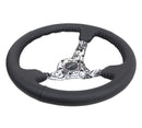 NRG Reinforced Steering Wheel (350mm / 3in. Deep) Blk Leather w/Hydrodipped Digi-Camo Spokes-3