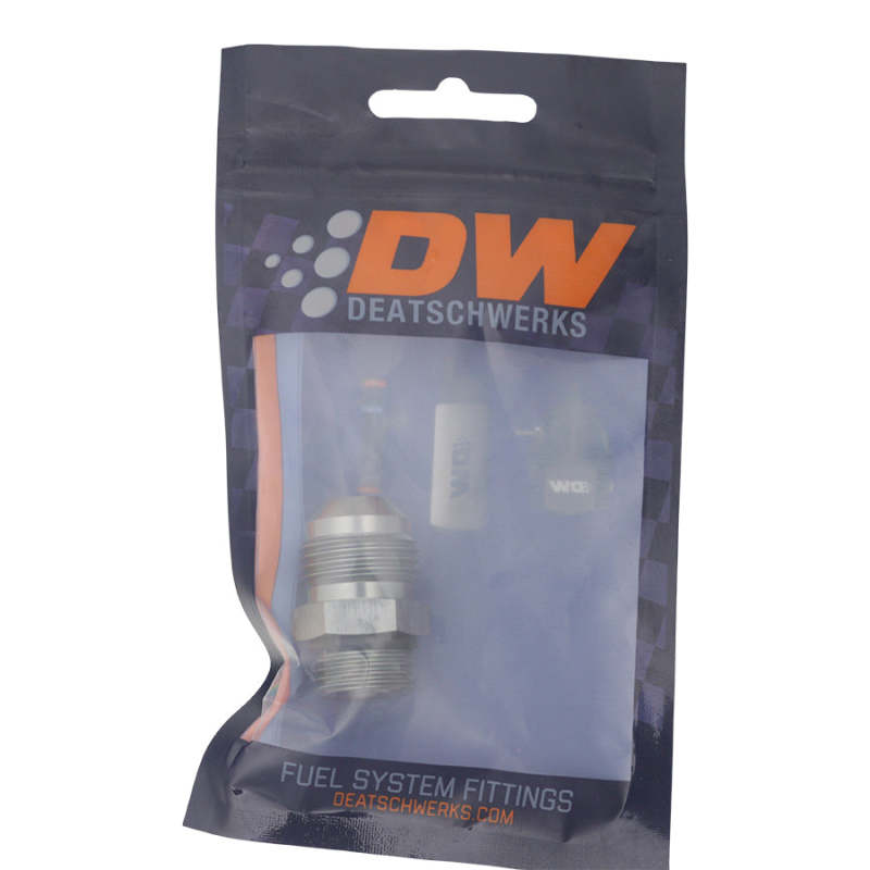 DeatschWerks 8AN ORB Male to 10AN Male Flare Adapter - Anodized DW Titanium - 0