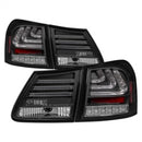 Spyder 07-11 Lexus GS 350 LED Tail Lights Black ALT-YD-LGS06-LED-BK-1