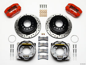 Wilwood Dynapro Low-Profile 11.00in P-Brake Kit Drill-Red AMC 71-74 2.60in Offset