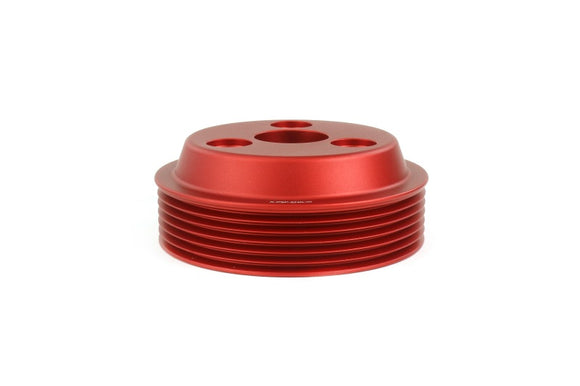 PERRIN 22-26 Subaru WRX / 21-25 Crosstrek / 20-25 LGT/OBXT/FXT Lightweight Water Pump Pulley - Red