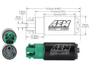 AEM 340LPH 65mm Fuel Pump Kit w/ Mounting Hooks - Ethanol Compatible-6
