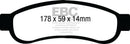 EBC 08-10 Ford F250 (inc Super Duty) 5.4 (2WD) Extra Duty Rear Brake Pads-2