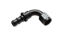 Vibrant -8AN Push-On 90 Deg Hose End Fitting - Aluminum-2